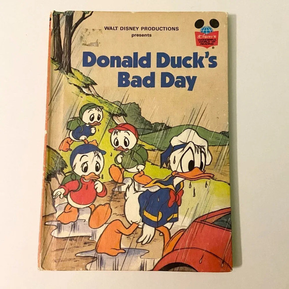 Vintage  80s Walt Disney Books Haunted House Party and Donald Ducks Bad Day - Picture 10 of 16